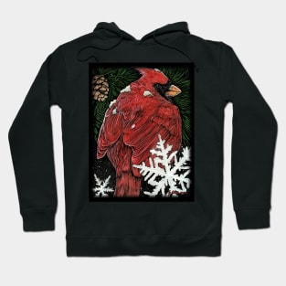 Big Christmas Cardinal Hoodie